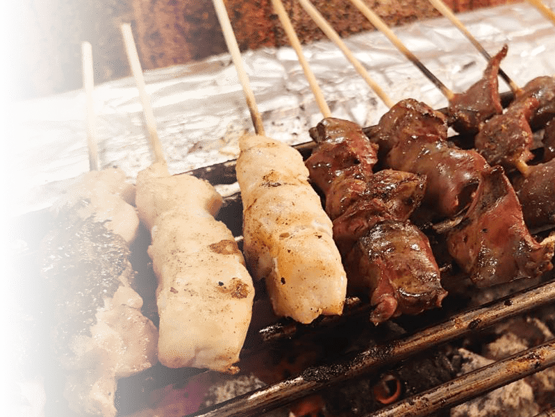 豊富な種類の串焼きメニュー